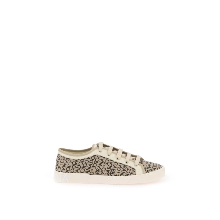 portofino vintage printed canvas sneakers