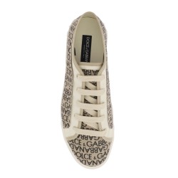 portofino vintage printed canvas sneakers