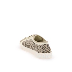 portofino vintage printed canvas sneakers