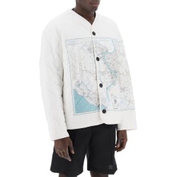 combat liner printed quilted jacket