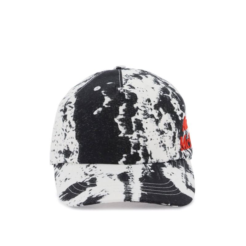 printed baseball cap with logo embroidery