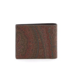 paisley bifold wallet with pegaso logo