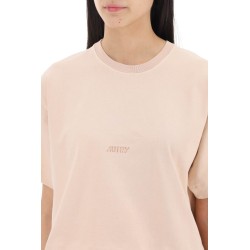 boxy t-shirt with debossed logo