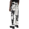 fold print workwear jeans