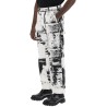 fold print workwear jeans