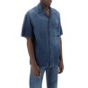 organic denim short sleeve shirt