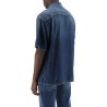 organic denim short sleeve shirt