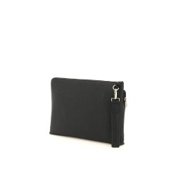 signture stripe leather pouch