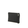 signture stripe leather pouch