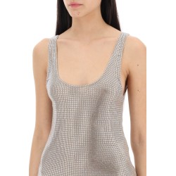 rhinestone mesh tank top