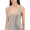 rhinestone mesh tank top