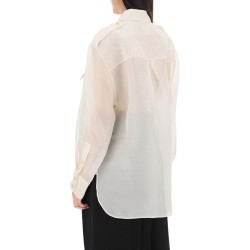 missa oversized organza shirt