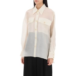 missa oversized organza shirt