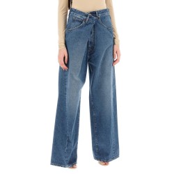 'ines' baggy jeans with folded waistband