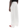 wide cotton canvas trousers for men or women