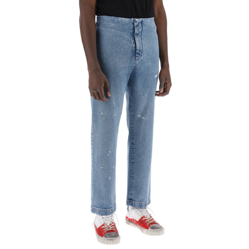 waistless jeans without