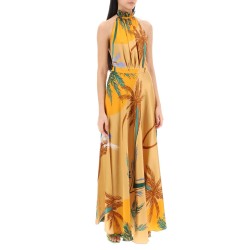 giovanna silk satin maxi dress