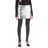 moonogram mini skirt in laminated leather