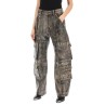 irin cargo pants in vintage-effect nappa leather