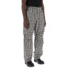 workwear pants in houndstooth