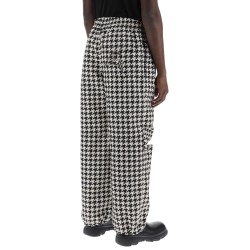 workwear pants in houndstooth