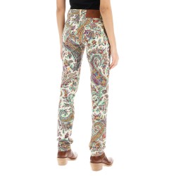 paisley patterned jeans