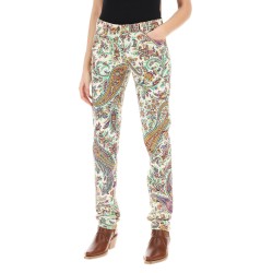 paisley patterned jeans