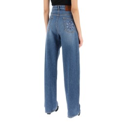 low-waisted baggy jeans