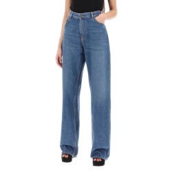 low-waisted baggy jeans