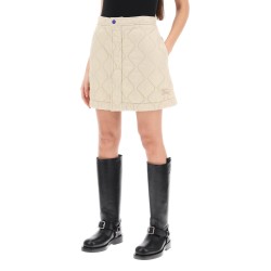 quilted mini skirt