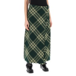 maxi kilt with check pattern