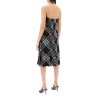 midi dress with check pattern