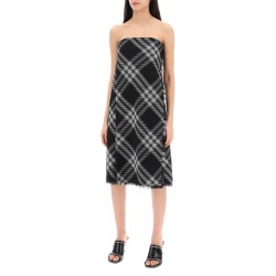 midi dress with check pattern