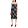 midi dress with check pattern