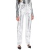 moonogram pants in laminated leather