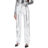 moonogram pants in laminated leather