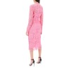 midi dress in floral cordonnet lace