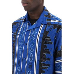 skyline paisley bowling shirt with pattern