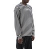 long-sleeved striped t-shirt