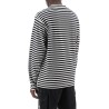 long-sleeved striped t-shirt