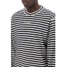 long-sleeved striped t-shirt