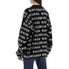 "logo all over print pullover