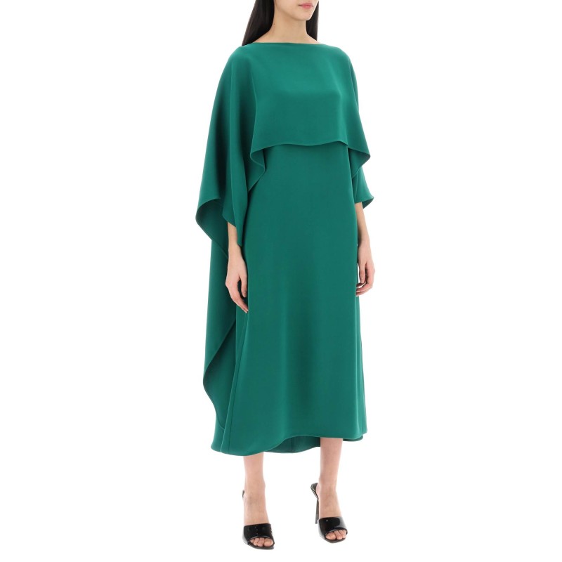 cady couture cape dress in