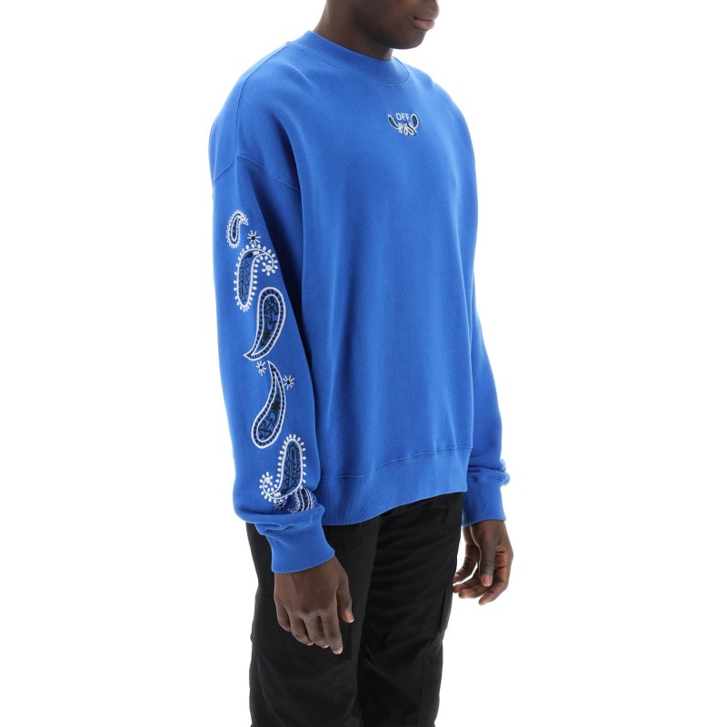 "arrow bandana crewneck sweat