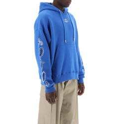 hooded sweatshirt with arrow band