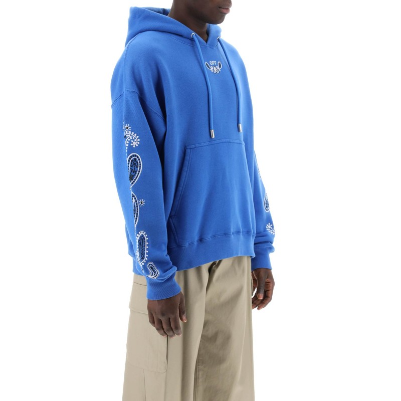 hooded sweatshirt with arrow band