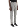 five-pocket trousers in mélange effect canvas