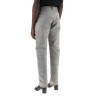 five-pocket trousers in mélange effect canvas