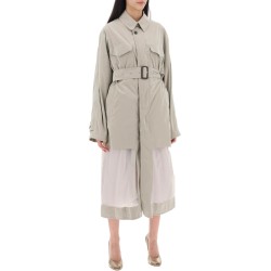 reversible trench coat with déco