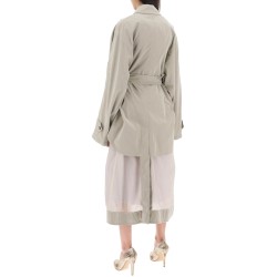 reversible trench coat with déco